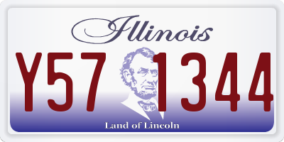 IL license plate Y571344