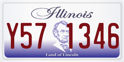 IL license plate Y571346