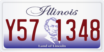IL license plate Y571348
