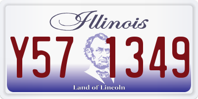 IL license plate Y571349