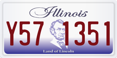 IL license plate Y571351