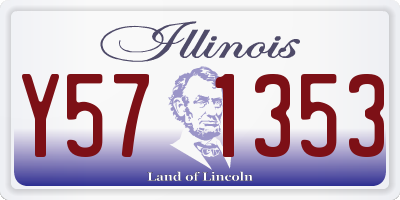 IL license plate Y571353