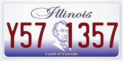 IL license plate Y571357