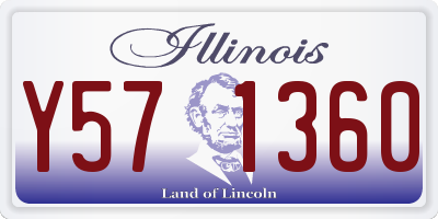 IL license plate Y571360