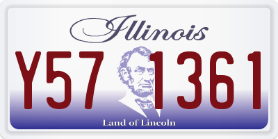 IL license plate Y571361