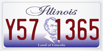 IL license plate Y571365