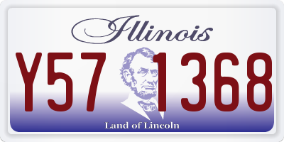 IL license plate Y571368