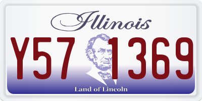 IL license plate Y571369