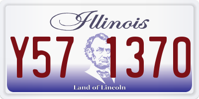 IL license plate Y571370