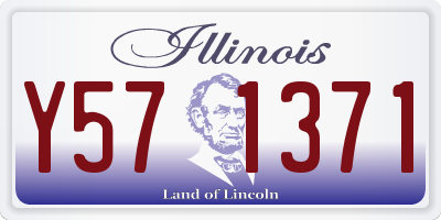 IL license plate Y571371