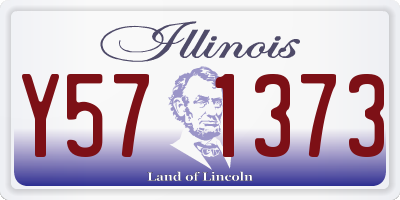 IL license plate Y571373