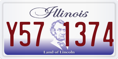 IL license plate Y571374