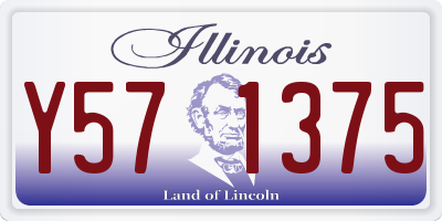 IL license plate Y571375