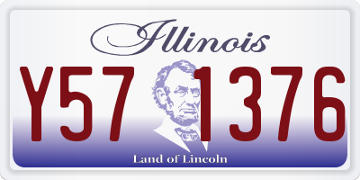 IL license plate Y571376