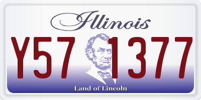IL license plate Y571377