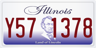 IL license plate Y571378