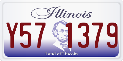 IL license plate Y571379
