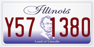 IL license plate Y571380