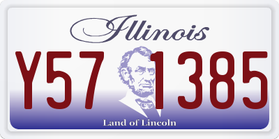 IL license plate Y571385