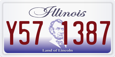 IL license plate Y571387