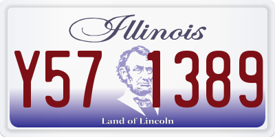 IL license plate Y571389