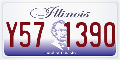 IL license plate Y571390
