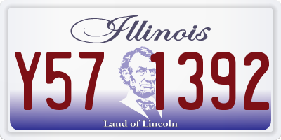 IL license plate Y571392