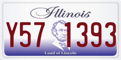 IL license plate Y571393