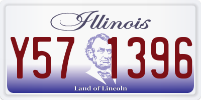 IL license plate Y571396