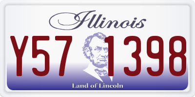 IL license plate Y571398