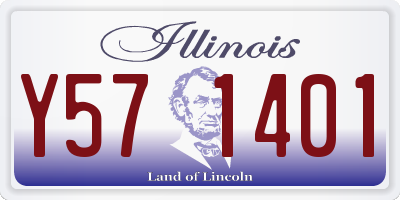 IL license plate Y571401