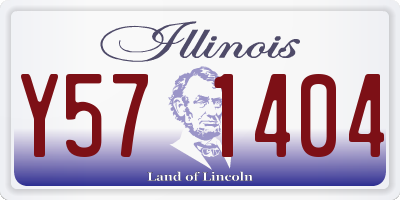 IL license plate Y571404