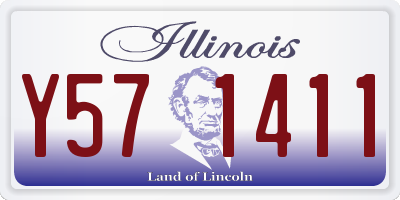 IL license plate Y571411