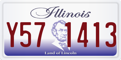 IL license plate Y571413