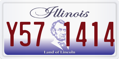 IL license plate Y571414