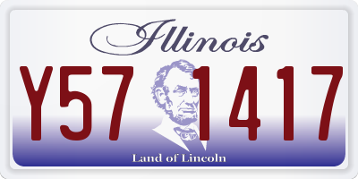 IL license plate Y571417