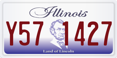 IL license plate Y571427