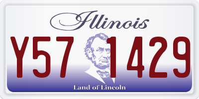 IL license plate Y571429