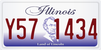 IL license plate Y571434