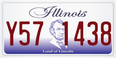 IL license plate Y571438