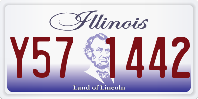IL license plate Y571442