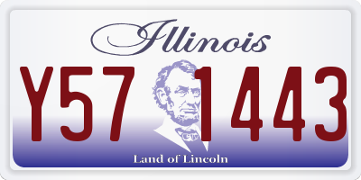 IL license plate Y571443