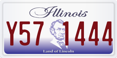 IL license plate Y571444