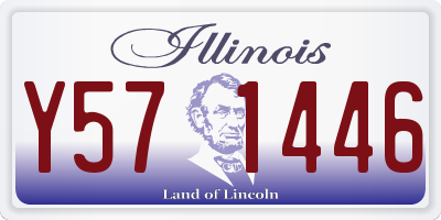 IL license plate Y571446