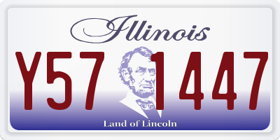 IL license plate Y571447