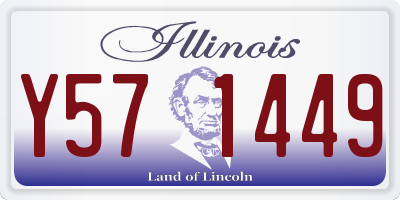 IL license plate Y571449