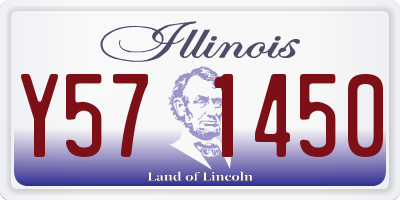 IL license plate Y571450