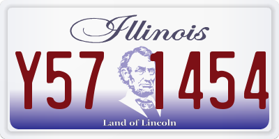 IL license plate Y571454