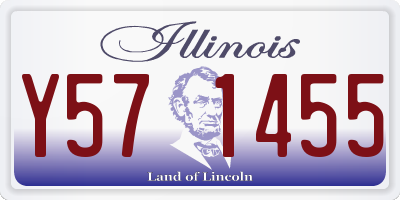 IL license plate Y571455