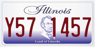 IL license plate Y571457